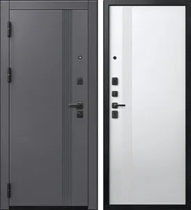 Товар Дверь B(V-17) Черный муар + Кашемир графит - Кашемир белый DIS007356